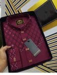 Nurfan Shop- Premium Embroidered Punjabi 2-Black