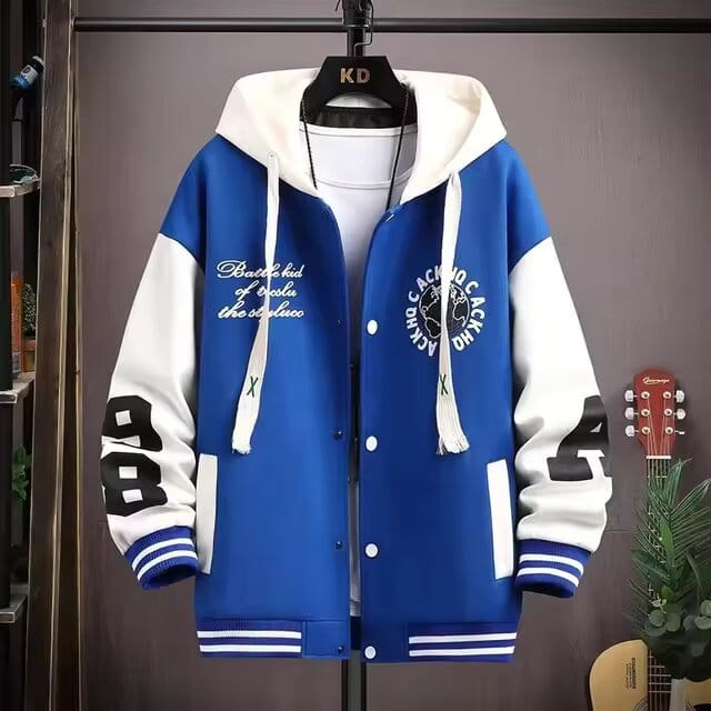 Nurfan Shop Plus Velvet Ambush Print Button Hoodie4